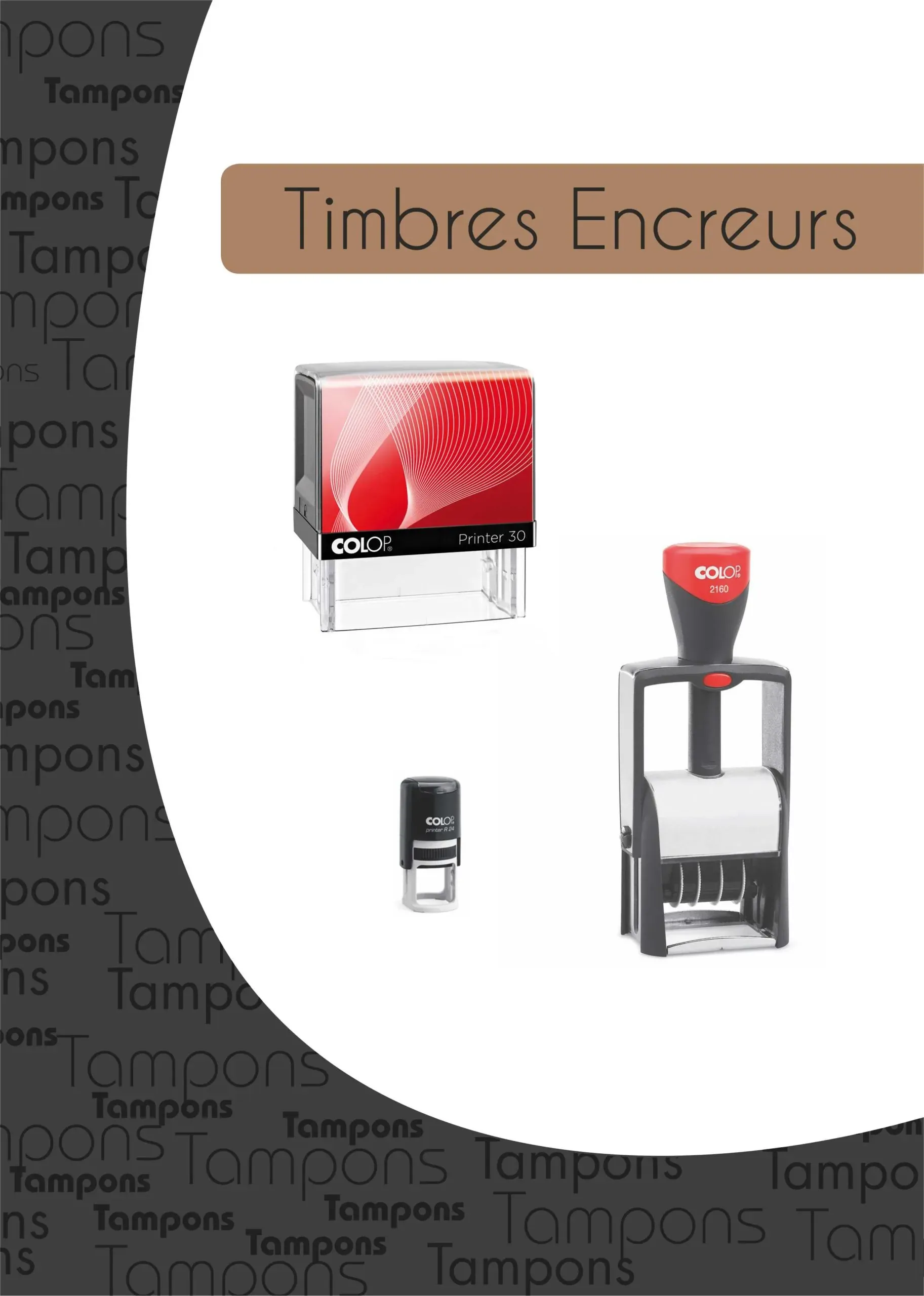 Catalogue des tampons encreurs avec tarifs