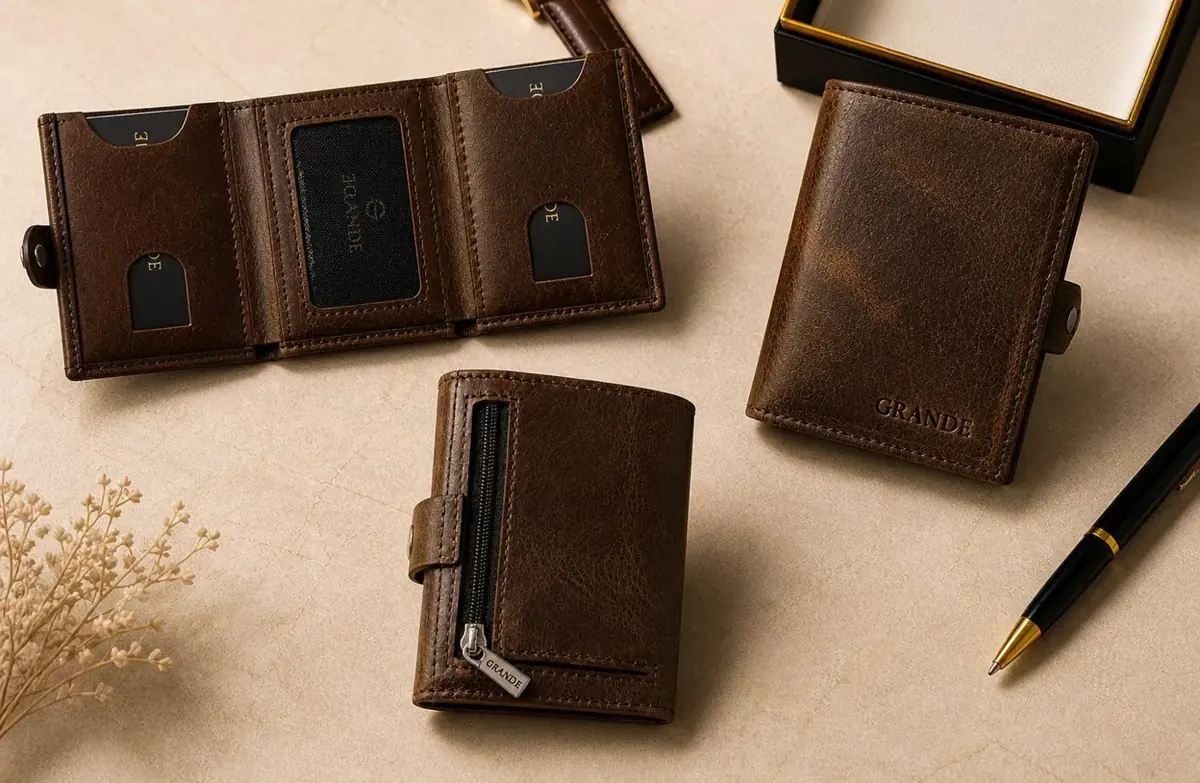 Porte-feuille en cuir